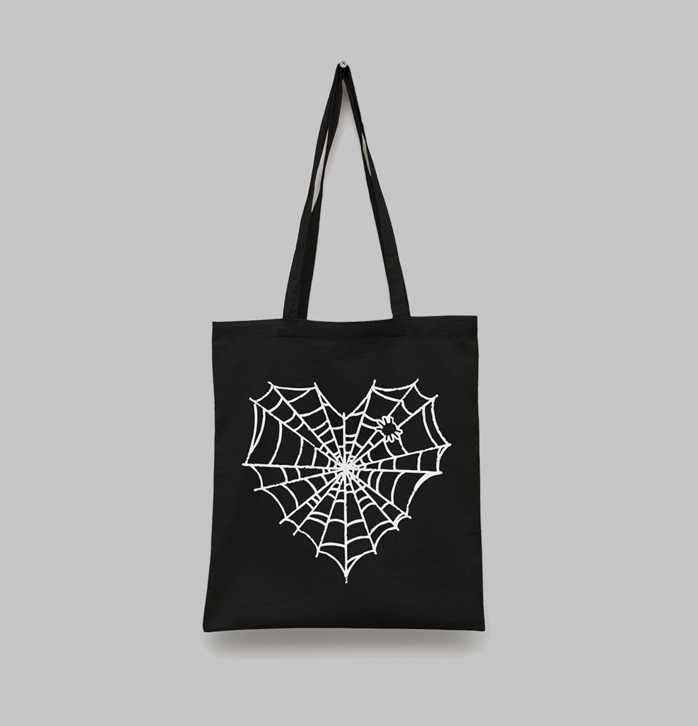 Tote bag spider web Tote bag noir spider web