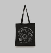 Tote bag noir univers