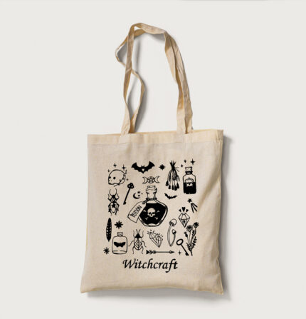 Tote bag beige Witchcraft