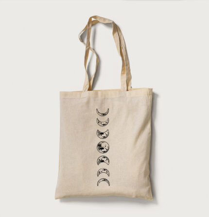 tote bag beige moon phase